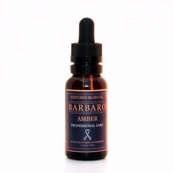 Парфюмированное масло для бороды Barbaro Amber 1028