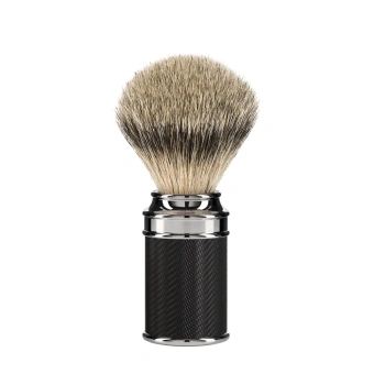 Muehle Помазок MUEHLE TRADITIONAL, барсучий ворс высшей категории Silvertip, черный хром 091 M 89 BLACK