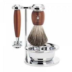 Muehle Бритвенный набор из сливы, 4 предмета, Т-образный станок S 81 H 331 SSR