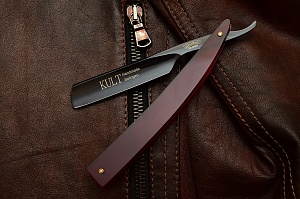 Опасная бритва Wacker Kult 4/8” 2011 акрил красн. 4/8" 