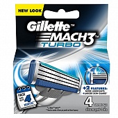 Лезвия Gillette Mach3 4шт GM3T4
