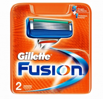 Сменные лезвия Gillette Fusion 2шт GF2